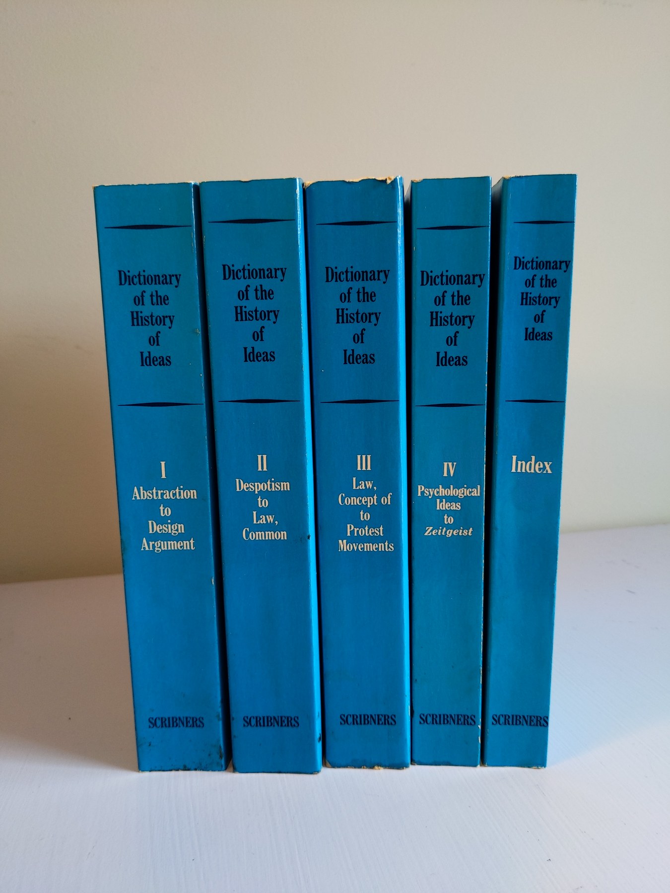 Cover image for Dictionary of the History of Ideas (5 vol. set)