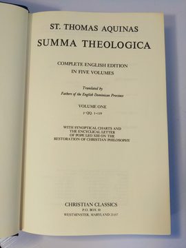 Photo 2 for Summa Theologica (5 vol. set)