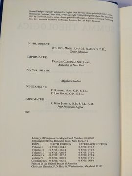 Photo 3 for Summa Theologica (5 vol. set)