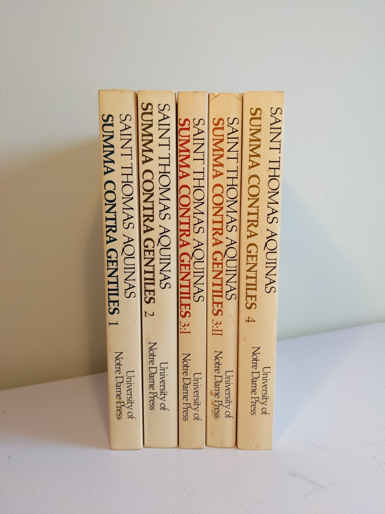 Cover image for Summa Contra Gentiles (5 vol. set)