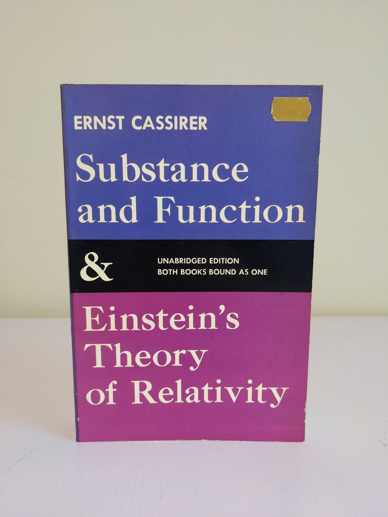 Cover image for Substance and Function and Einstein's Theory of Relativity