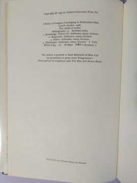 Photo 3 for The Claim of Reason: Wittgenstein, Skepticism, Morality, and Tragedy