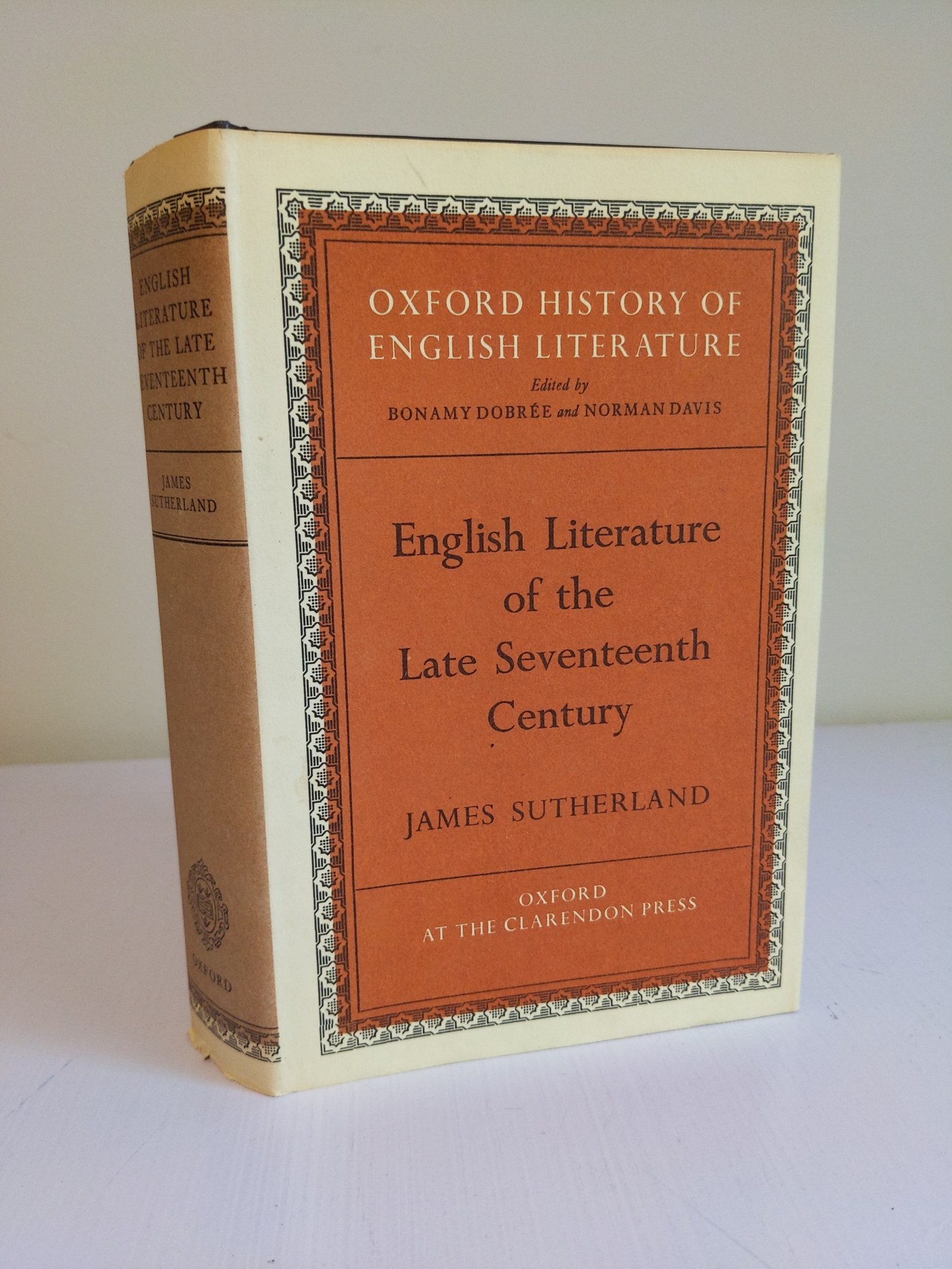 Cover image for English Literature of the Late Seventeenth Century